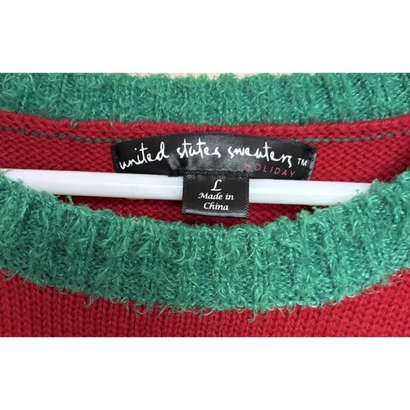 Woman's/Mens Santa Ugly Christmas Sweater Size L - Picture 2 of 3